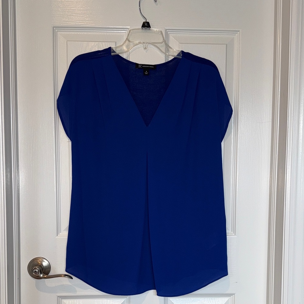 INC International Concepts Royal Blue Blouse